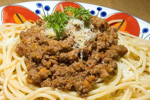 Photo of Bolognese Meat Sauce and Spaghetti