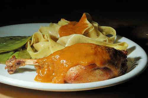 Photo of Duck Leg with Apricot Sauce