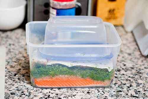 Photo of Gravlax in Open Container